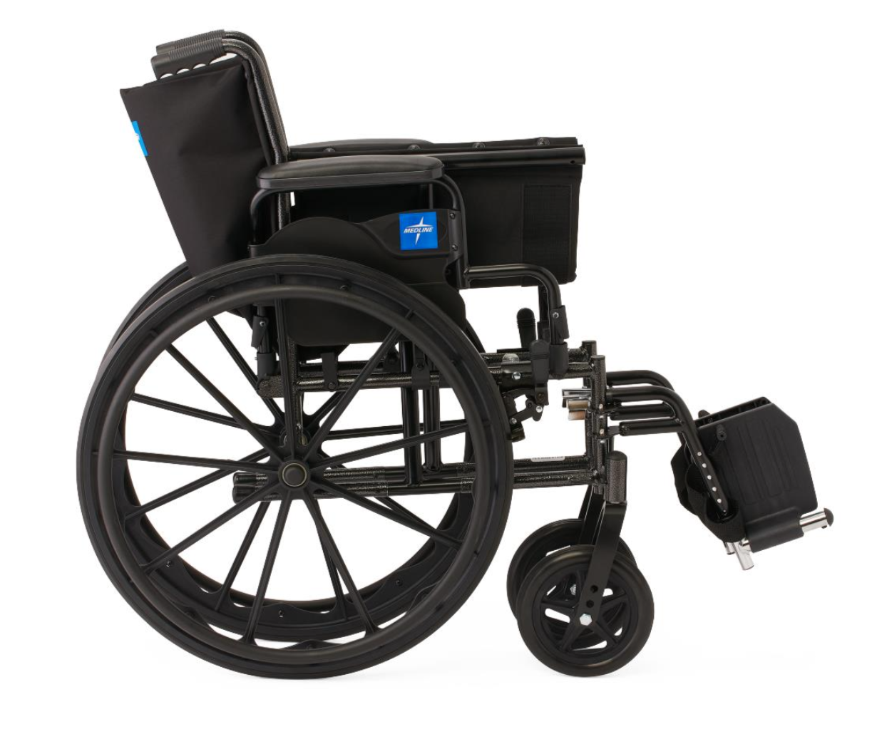 K3 Guardian 18" Wide Wheelchair with Desk-Length Arms and Swing-Away Footrests - Image 3